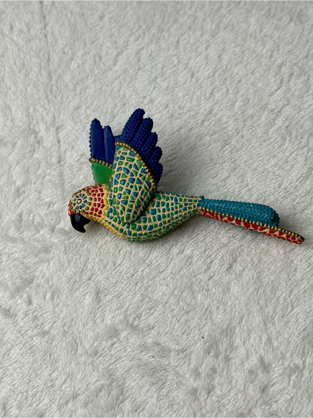 2001 Hallmark Keepsake Ornament Christmas Parrot Handcrafted Tropical Bird